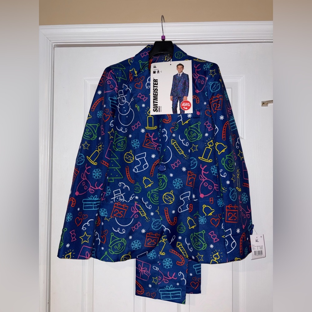 NEW Colorful Holiday 3 piece suit boy size XL